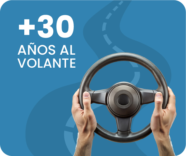imagen azul +30 años al volante